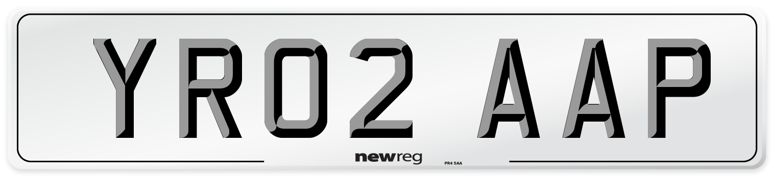 YR02 AAP Number Plate from New Reg